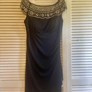 MSK Cap Sleeve Cocktail Dress with Ruching.